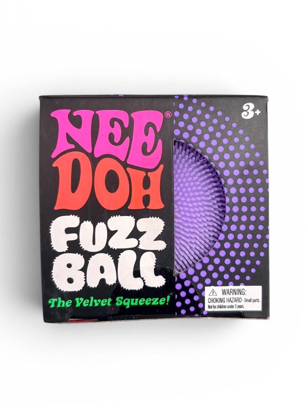 Needoh Fuzzball Purple Squishy Fidget